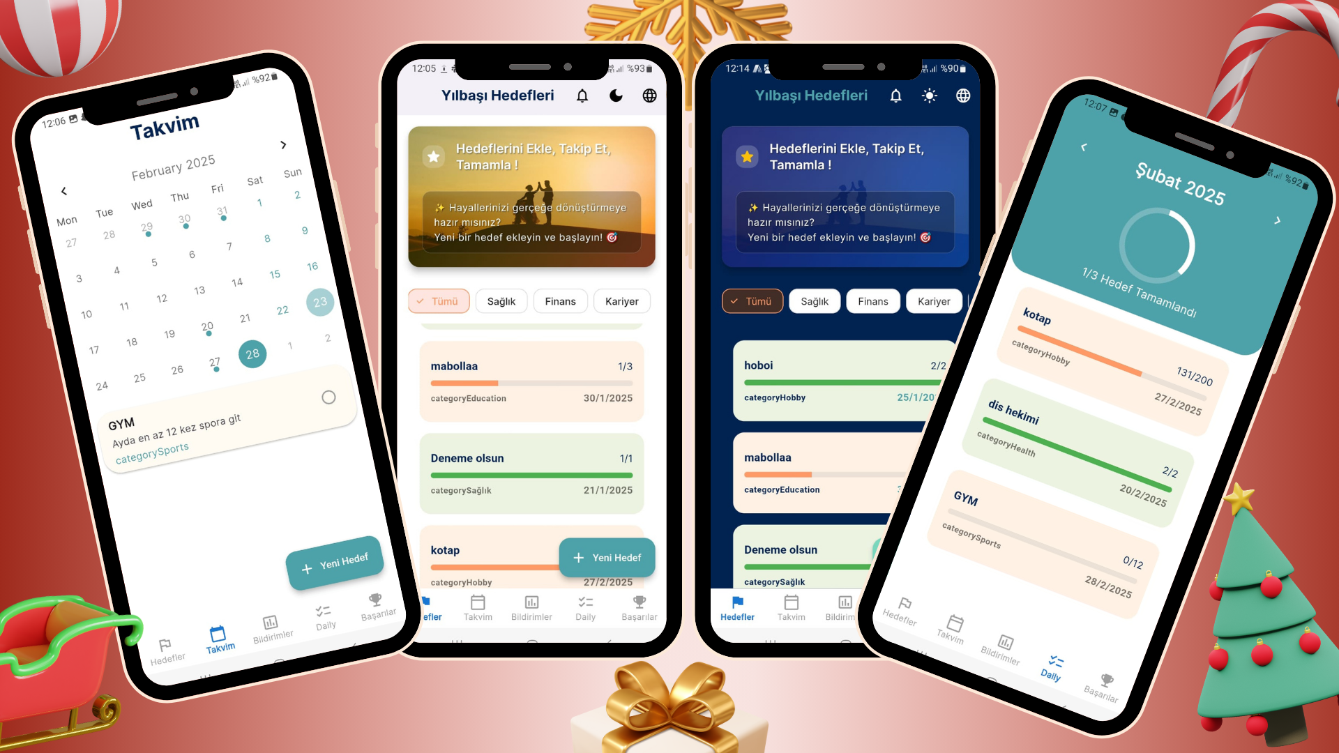 New Year Goals Tracking App